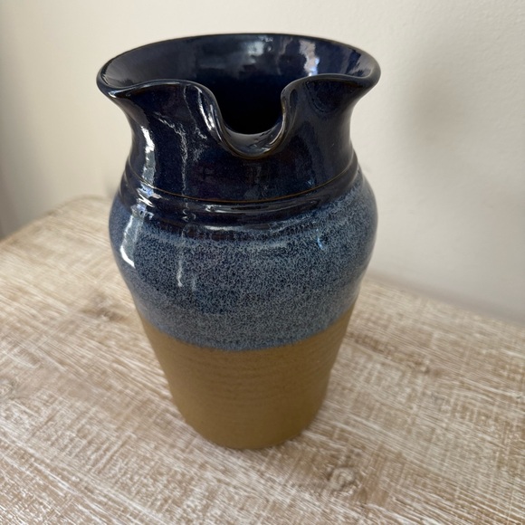 Paige Studio Pottery - Blue and Brown Pitcher - Picture 8 of 9